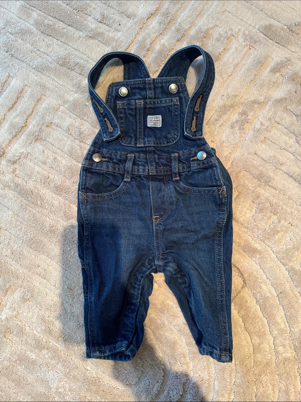 Old Navy Dark Blue Denim Overalls for Kids